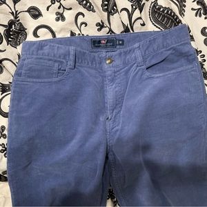 Vineyard vines-thin corduroy blue pants. Never worn as son grew too fast.